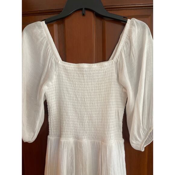 J GEE TIERED SMOCKED CHEST MAXI DRESS SMALL - Picture 2 of 6